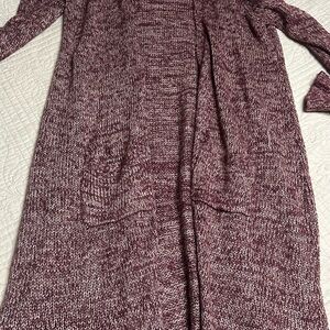 Cecico Burgundy Knit Cardigan